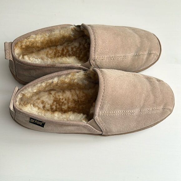OLD FRIEND ROMEO SLIPPERS. CHESTNUT STONY. - Picture 2 of 8